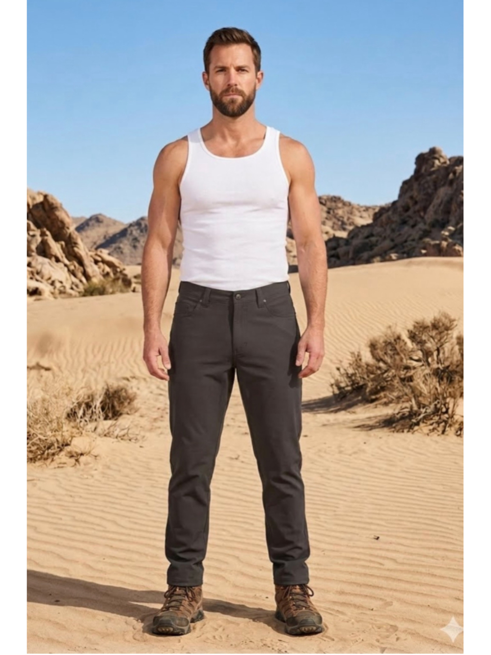 Men’s Prana Brion Pants size 40x30 Iron Gray Hiking Work Pants Taper Leg NEW